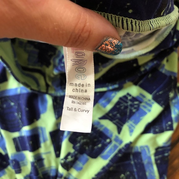 Tall and Curvy camera print Lularoe leggings TC - Picture 3 of 3